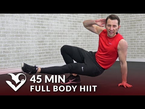 45 Minute Plump Body HIIT Workout with Dumbbells – 45 Min HIIT Home Workout with Weights