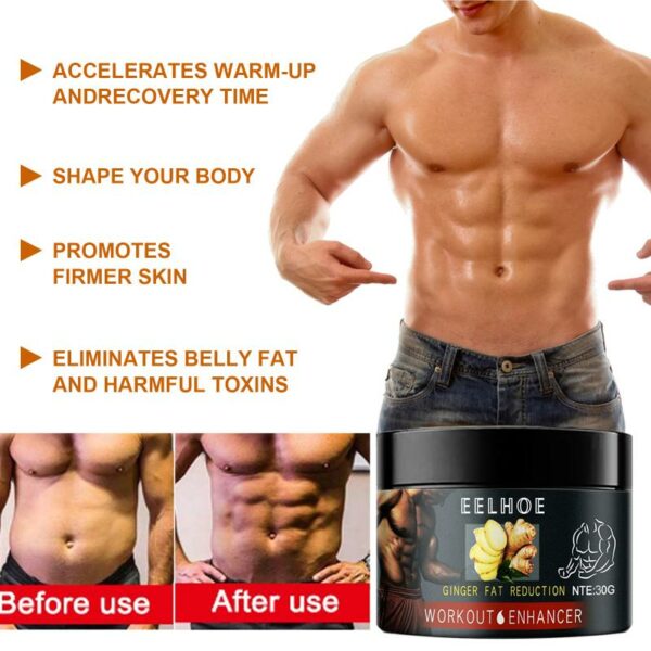 Ginger Fat Burning Abdominal Cream Men And Women's Fitness Shaping Cream To Strengthen Abdominal Muscle Slimming TSLM1 4