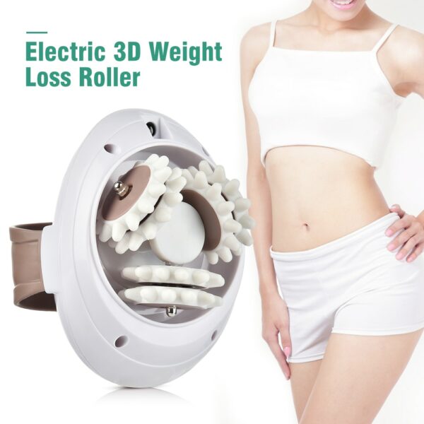3D Body Slimming Massage Roller Electric Slimmer Weight Loss Anti-Cellulite Massager Fat Burner Beauty Machine Skin Lift Device