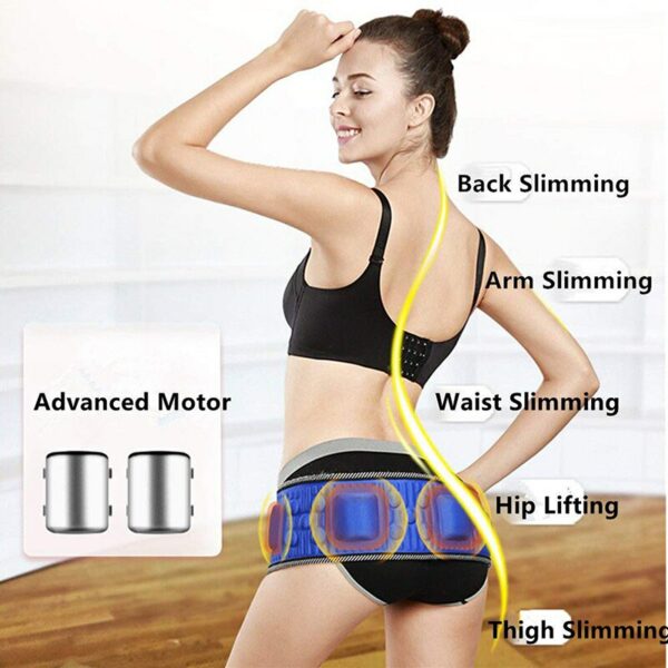 Electric Abdominal Stimulator Body Vibrating Slimming Belt  Belly Muscle Waist Trainer Massager X5 Times Weight Loss Fat Burning 3