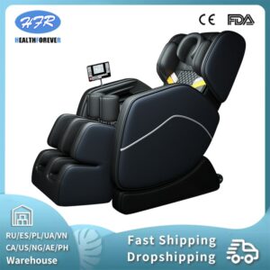 Massage Chair 3-Year Warranty Full Body and Recliner Zero Gravity Shiatsu Heat Massage Chair with Airbags and Foot Rollers black