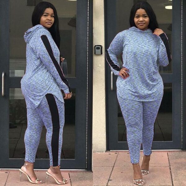 Women's Tracksuit Plus Size Hooded Sports Sets Women Runnning 2PC Sets 2021 Autumn Gym Fitness Sports Outdoor Sets Jogging Set